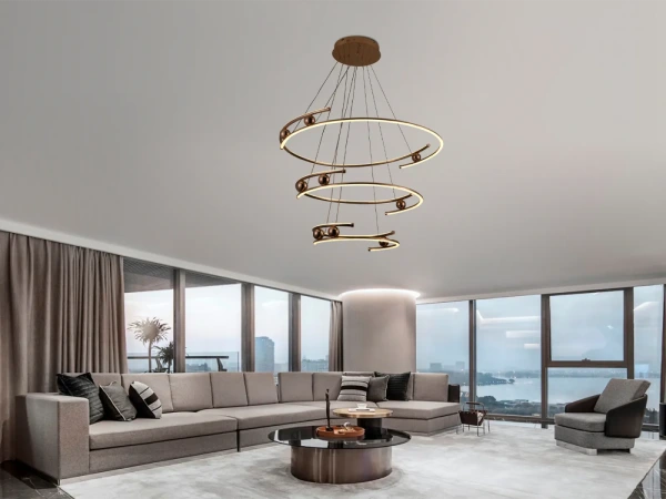 LED visiaca lampa na lanku + diaľkový ovládač 170W - J4347/GCH 10