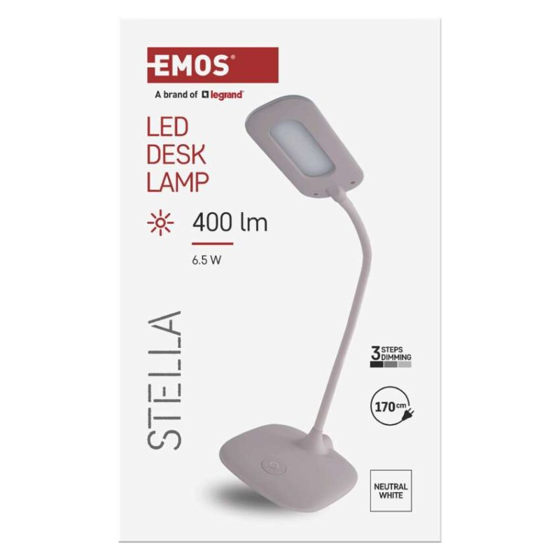 LED stolná lampa STELLA, ružová 9
