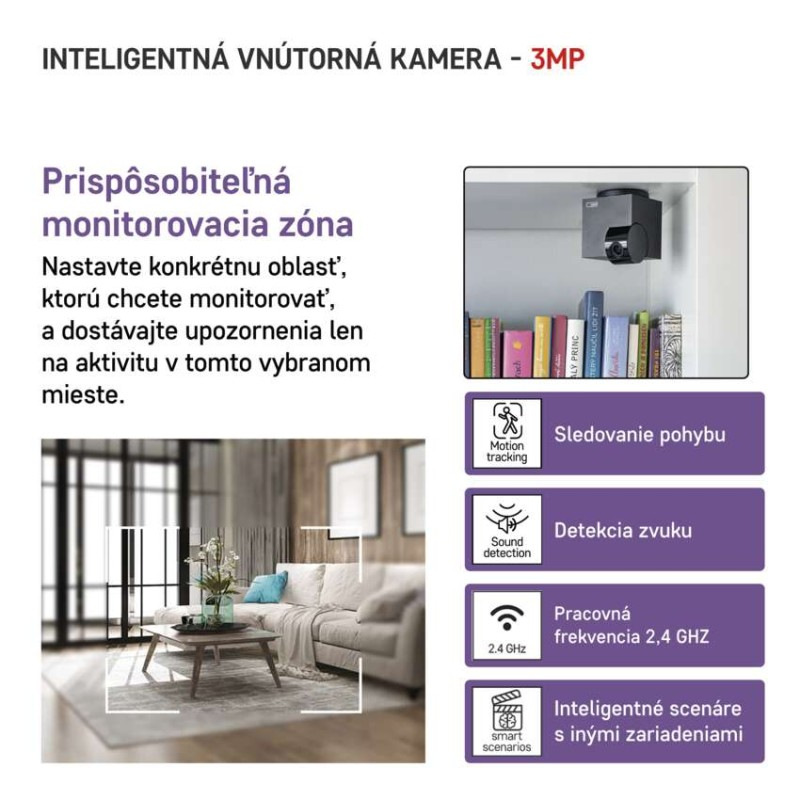 GoSmart Otočná kamera IP-110 CUBE s WiFi 2