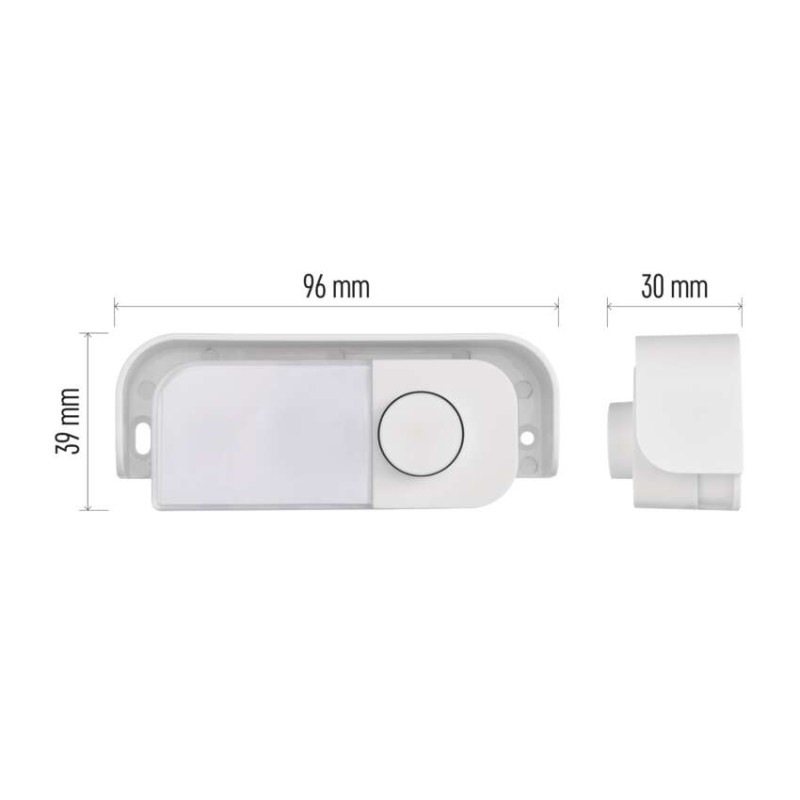 Náhradné tlačidlo k drôtovým zvončekom P57101, P57102 12