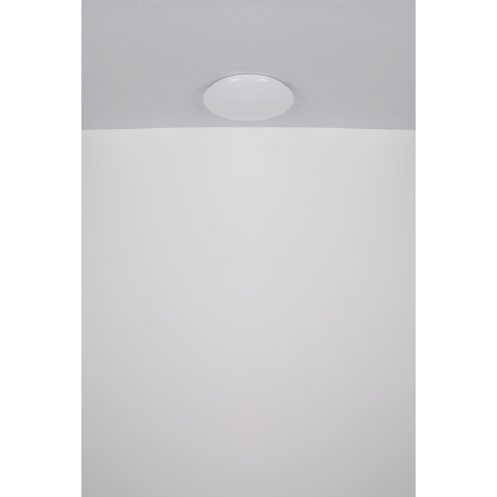 Stropné svietidlo, kov biely, akryl biely, ø: 495 mm, V: 90 mm, vrátane LED 24W 230V, zdroj 2500lm, 6