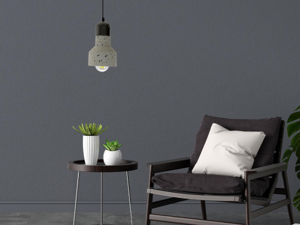 Závesné svietidlo Terrazzo / biela 1 x E27 - ME0214R/W 5