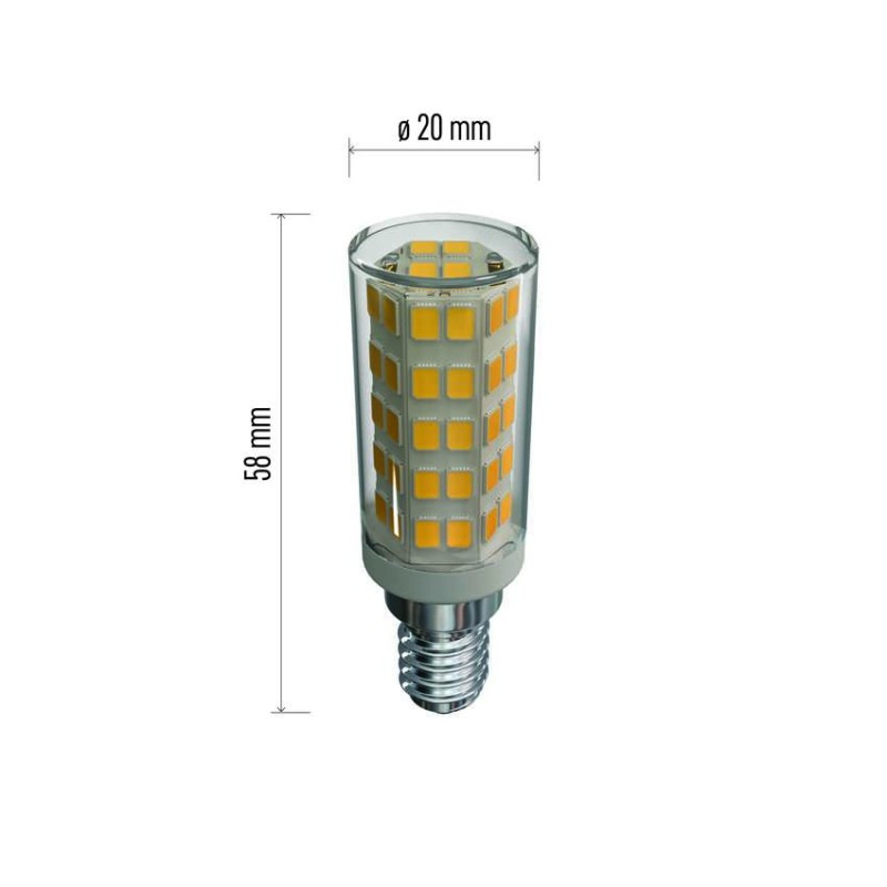 LED žiarovka do digestora Classic JC / E14 / 4,5 W (40 W) / 465 lm / teplá biela