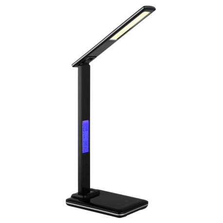 Stolové svietidlo, plast čierny, dotykové zapnutie/vypnutie, dotykový spínač plynulý, vrátane USB ká 5