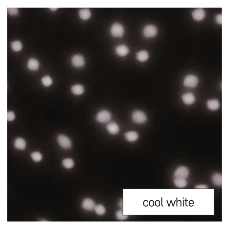 LED dekoratívny projektor – padajúce vločky, vonkajší aj vnútorný, biela 2