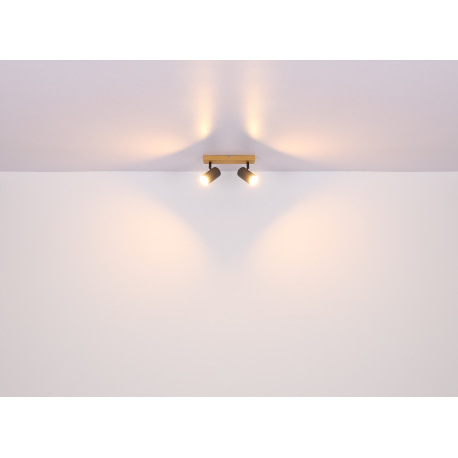 Stropné svietidlo, kov čierny, chrómový, DxŠxV:560x60x120mm, bez žiaroviek 4x GU10, max. 35W 230V 17