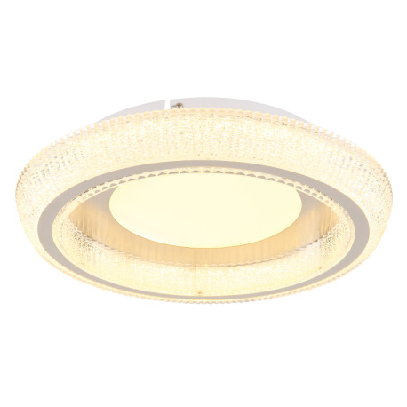 Stropné svietidlo, matný biely kov, číre akrylové krištále, akryl biely, kov nikel matný, niekoľko ú 4