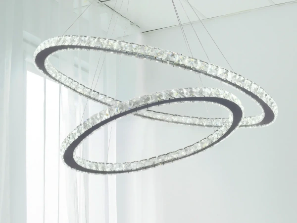 LED luxusné krištáľové svietidlo + diaľkový ovládač 180W - J6354/CH 1