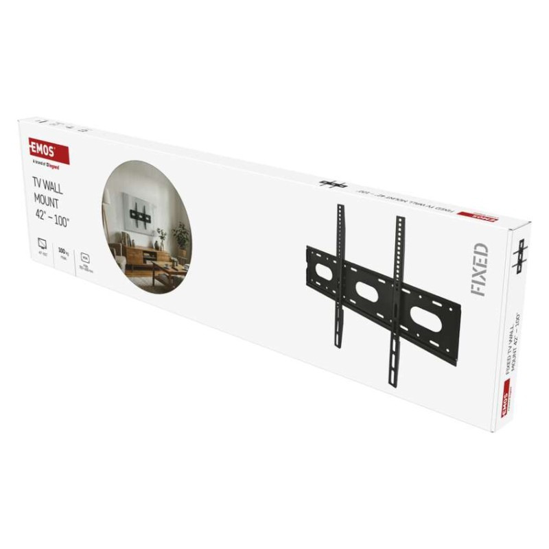 Pevný nástenný TV držiak 42–100" (107–254 cm) 5
