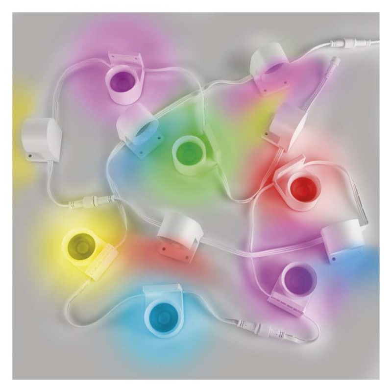 GoSmart LED reflektor - 255 cm reťaz, 12 častí, 7 W, RGBIC+CCT, stmievateľný, WiFi 7