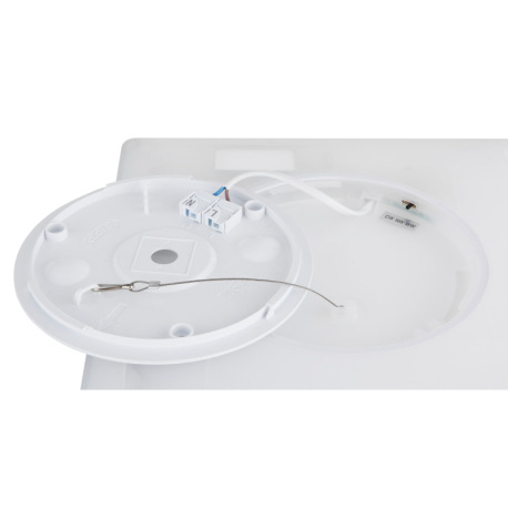 Stropné svietidlo, plast biely, plast satinovaný, plast biely, podsvietenie, 3 úrovne osvetlenia pom 19