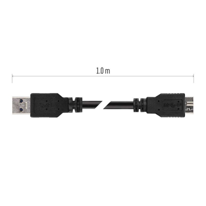 USB kábel 3.0 A vidlica – micro B vidlica 1m 4