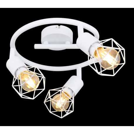 Stropné svietidlo, kov biely, Ø230, V: 180, bez žiaroviek 3xE14, max. 40W 230V 13