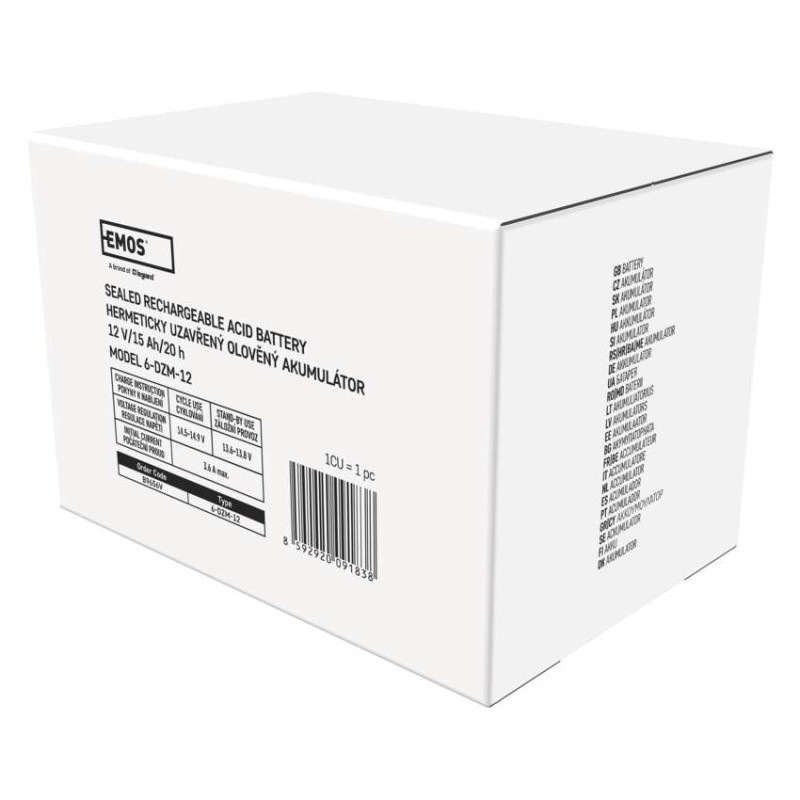 Bezúdržbový olovený trakčný aku. 12 V/15 Ah, faston 6,3 mm 10