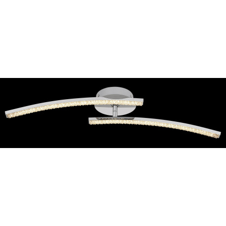 Stropné svietidlo, kov chróm, plast, akrylové krištále priehľadné, nastaviteľné, zmena farby svetla 5