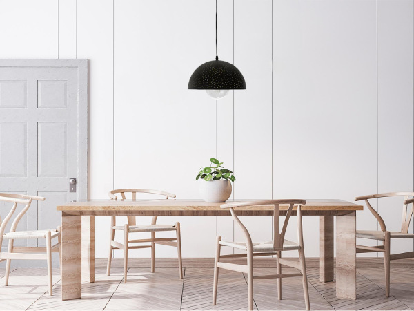 Závesné kovové svietidlo 1 x E27 - ME0004R 5