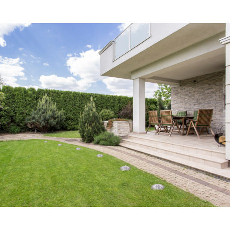 Solárne svietidlo, nerez, plast čierny a priehľadný, 4ks v balení, okrúhle, s hrotom na zapichnutie 1