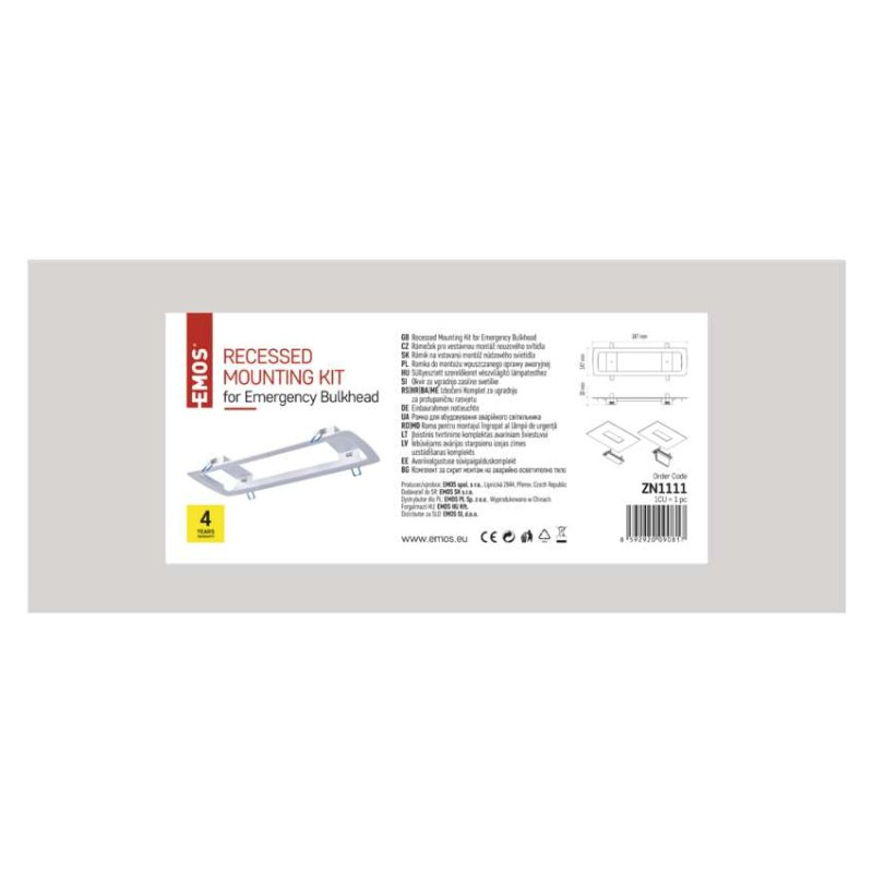 Rámik na vstavanú montáž núdzového svietidla NESSI 2
