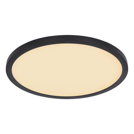 Stropné svietidlo, plast čierny, plast satinovaný, plast biely, podsvietenie, 3 úrovne osvetlenia po