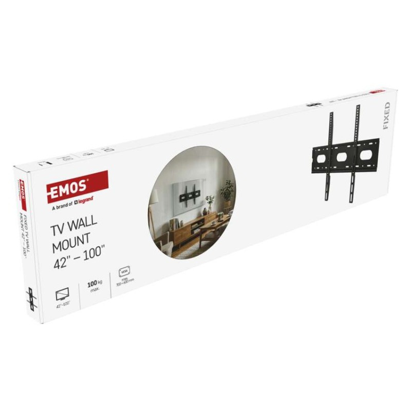 Pevný nástenný TV držiak 42–100" (107–254 cm) 6