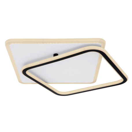 Stropné svietidlo, kov biely, kov čierny, akryl biely, vrchná časť otočná, pamäťová funkcia, nočné s 15