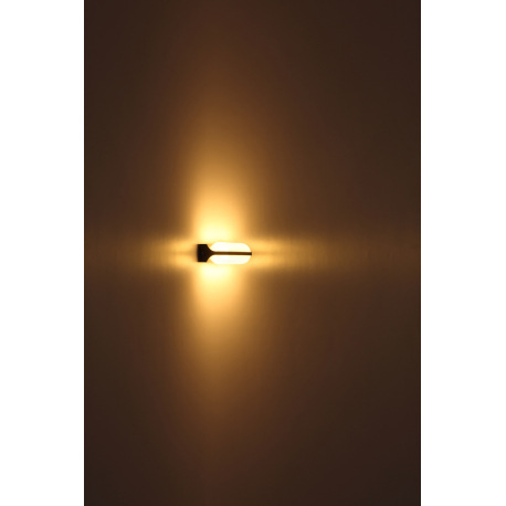 Vonkajšie svietidlo, hliník antracit, plast opál, svieti smerom dole aj hore, IP54, ŠxV:260x60, H:10 6