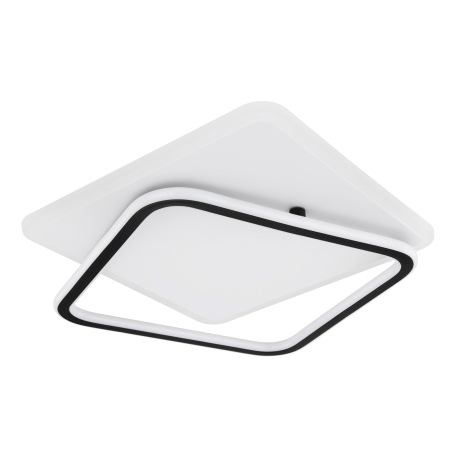 Stropné svietidlo, kov biely, kov čierny, akryl biely, vrchná časť otočná, pamäťová funkcia, nočné s 14