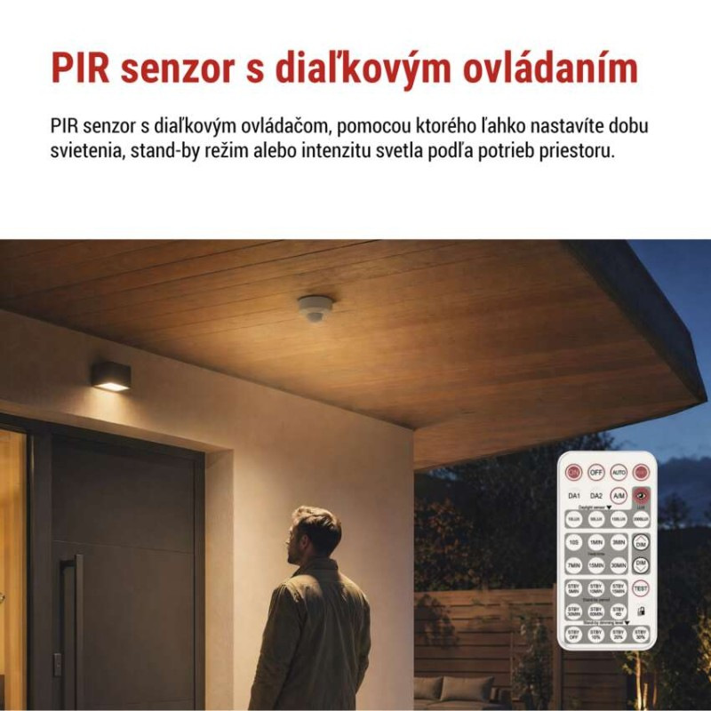 PIR senzor DALI (pohybové čidlo) IP54 biely 3