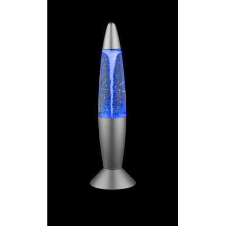 Dekoratívne svietidlo, plast sivý a priehľadný, prevádzka s batériou alebo adaptérom, vypínač, zmena 15