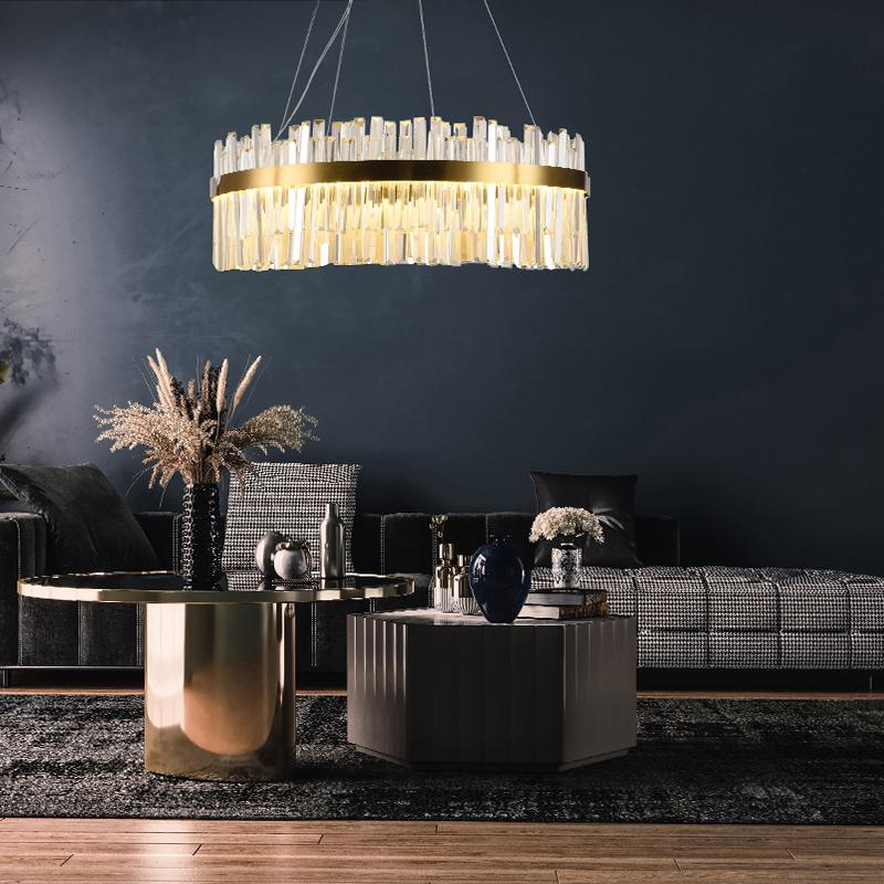 LED krištáľový luster + diaľkový ovládač 110W - J6333/C 7