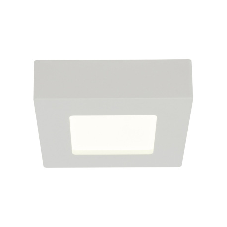 Stropné svietidlo, plast biely, plast opál, DxŠxV:122x122x35, vrátane 1xLED 6W 230V, 450lm, 3000K 2