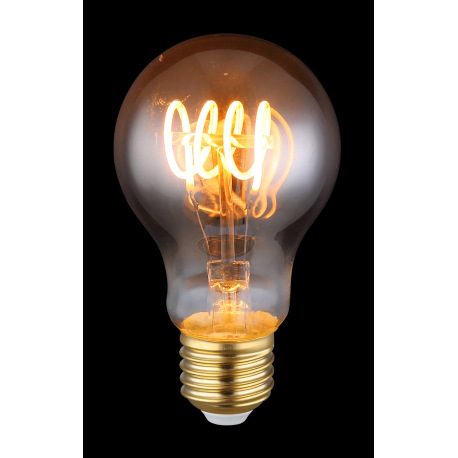 LED žiarovka, sklo dymové, stmievateľná, ø: 60mm, V: 106mm, 1x E27 LED 4.5W 230V, 150lm zdroj, 150lm 2