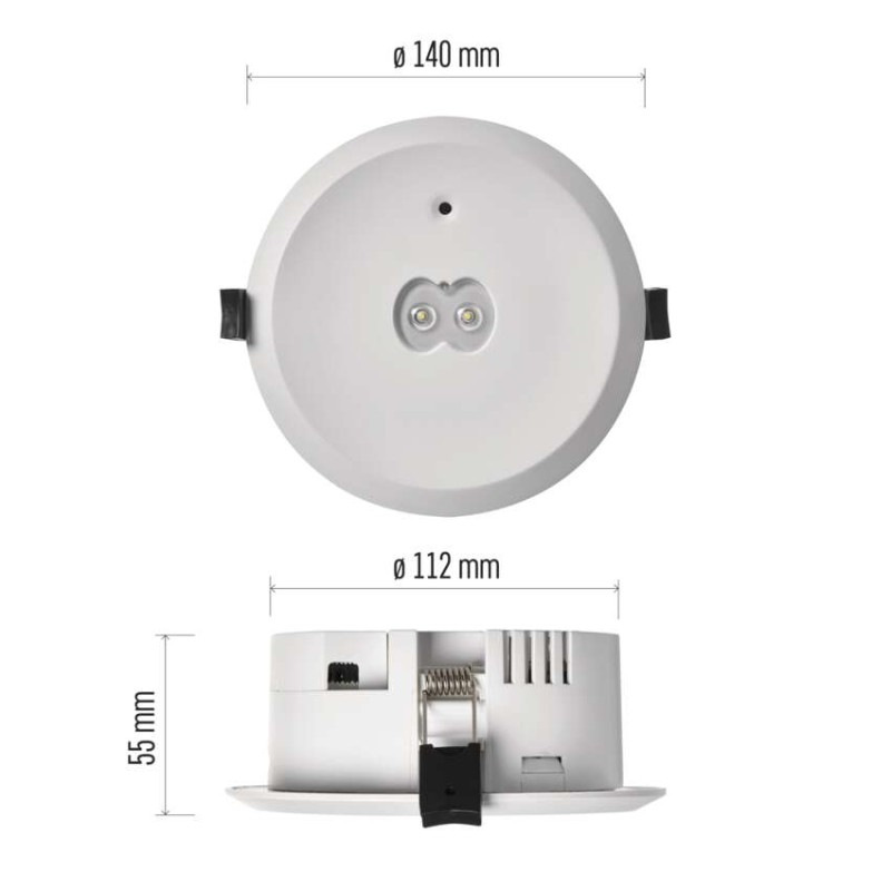 LED Núdzové svietidlo ORSU 3W 240LM 3H 7