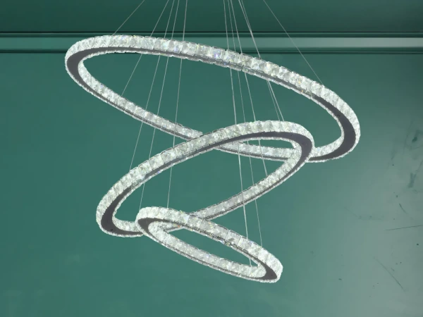 LED krištáľové svietidlo + diaľkový ovládač 210W - J6355/CH 8