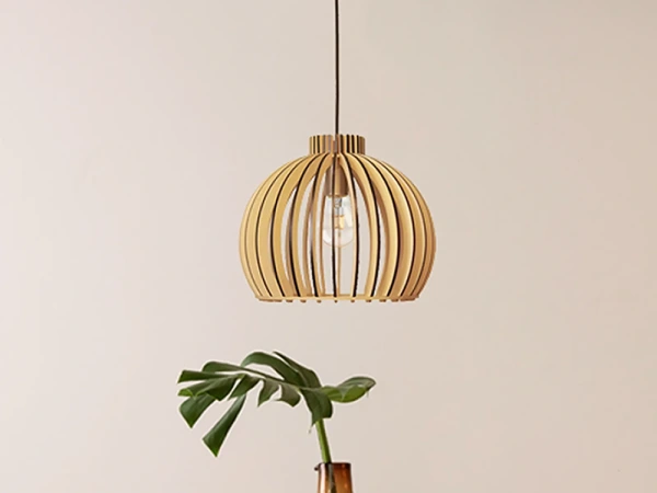 Závesný luster z masívneho dreva E27 / 330 - WRE141 3