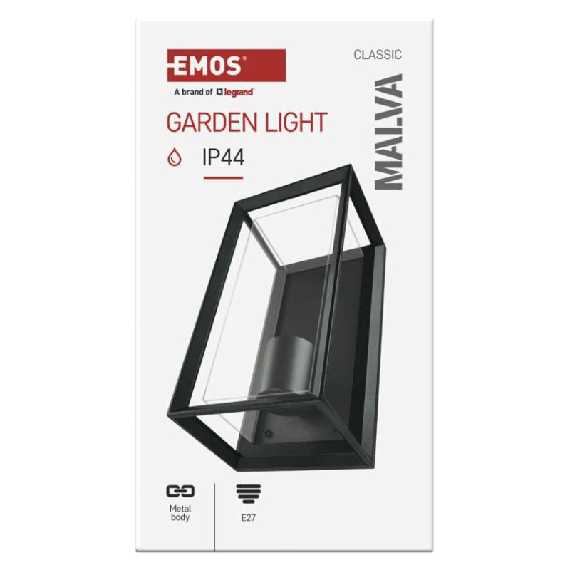 Záhradné nástenné svietidlo MALVA, 13 x 12 x 25 cm, 1 x E27, 15 W 10