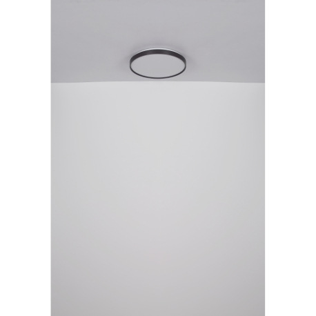 Stropné svietidlo, kov biely, akryl biely, plast antracit matný, ø: 480 mm, V: 45 mm, vrátane LED 24 13