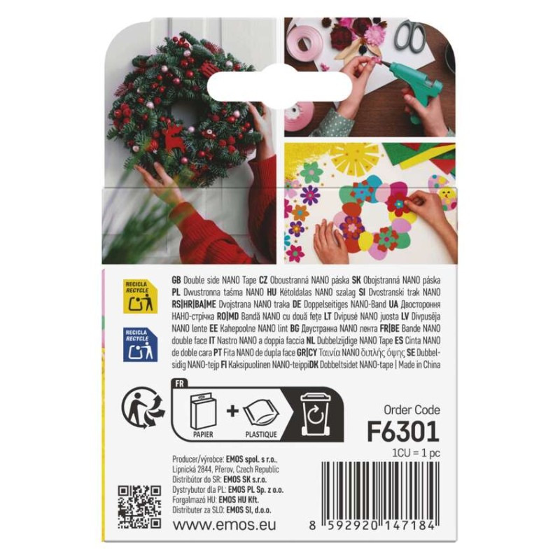  Dvojstranná NANOGRID páska 19 mm / 3 m, priehľadná 8