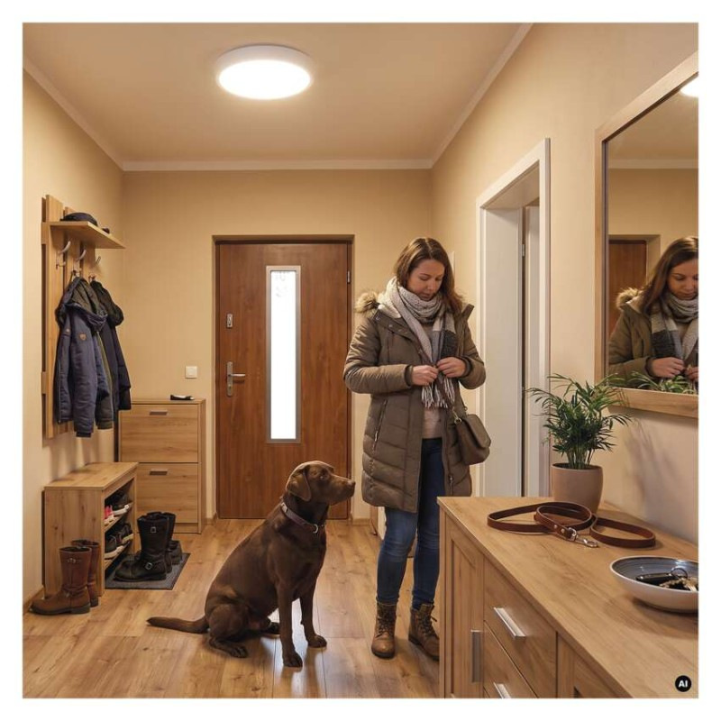 LED prisadené svietidlo FLERI, kruhové 20W, so zmenou CCT 3
