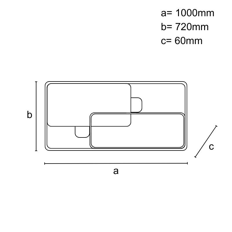 LED lampa s diaľkovým ovládačom 280W - J1342/BW 9