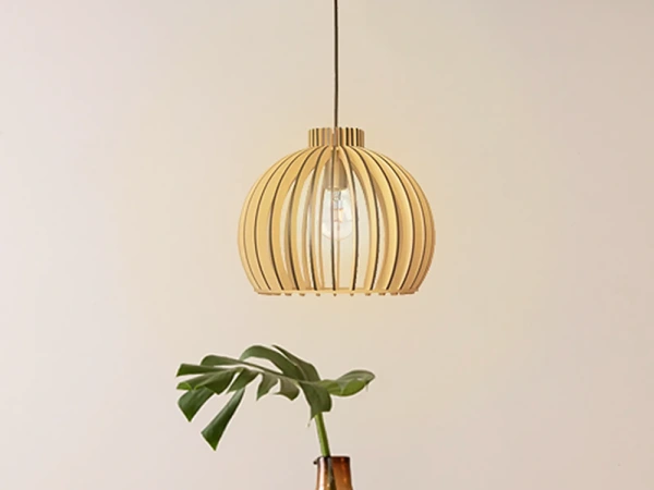 Závesný luster z masívneho dreva E27 / 330 - WRE141 4