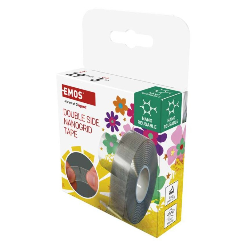  Dvojstranná NANOGRID páska 19 mm / 3 m, priehľadná 9