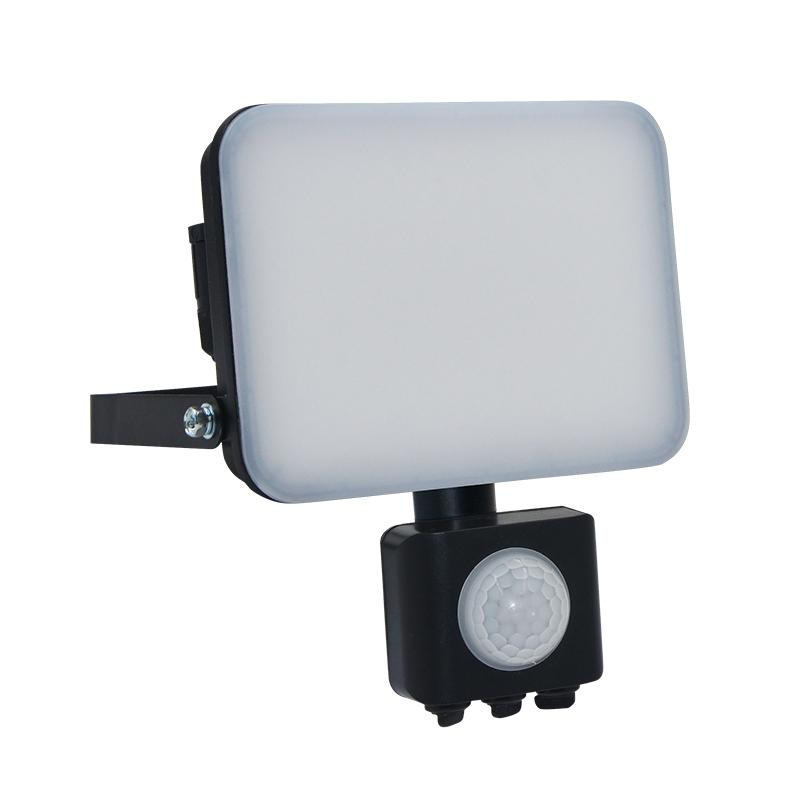 Vonkajší čierny LED reflektor so senzorom 30W / 4000K - LF7023S 14