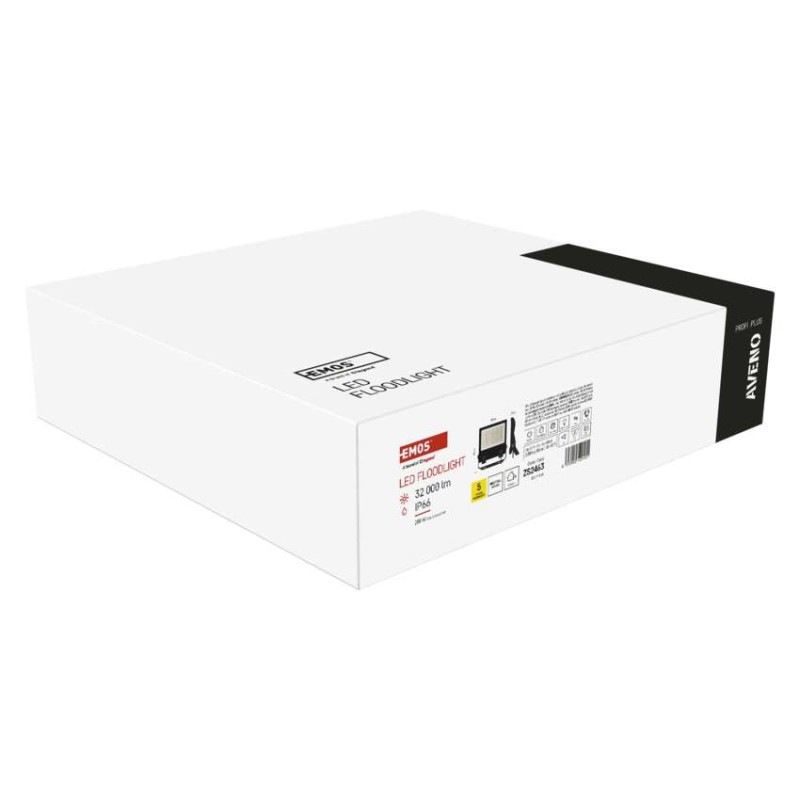 LED reflektor AVENO čierny, 200W neutrálna biela 7