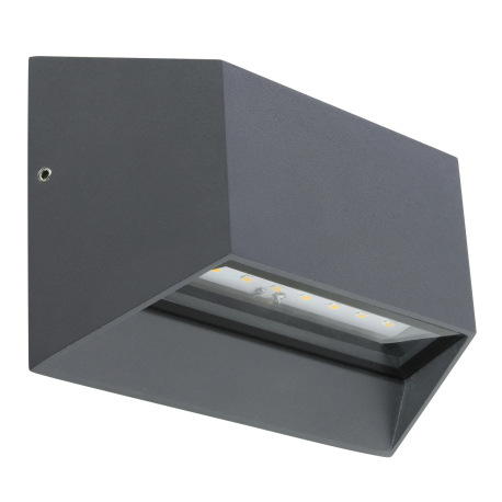 Vonkajšie svietidlo, hliník antracit, sklo priehľadné, svieti smerom dole, IP54, ŠxV:150x100, H:55, 11
