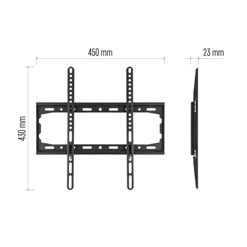 Pevný nástenný TV držiak 26-60" (65–152 cm) 12