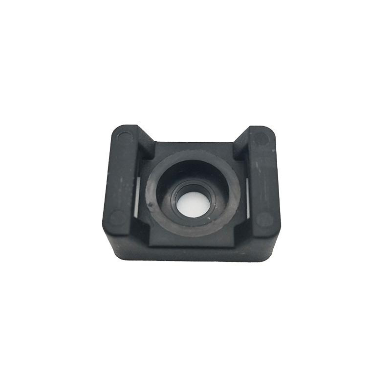 Káblové sedlo na viazaciu pásku max 4,8mm čierna 100ks - TMS01/BK