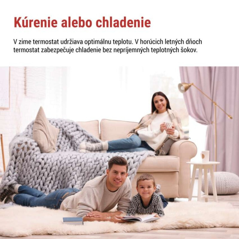 Izbový programovateľný drôtový OpenTherm termostat P56A01 4