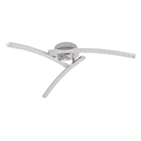 Stropné svietidlo, kov chróm, plast, akrylové krištále priehľadné, nastaviteľné, zmena farby svetla 3