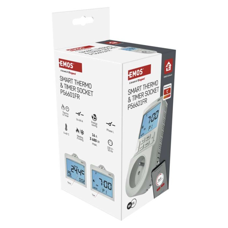 GoSmart Termostat do zásuvky s funkciou digitálneho časovača 2v1 s WiFi 12